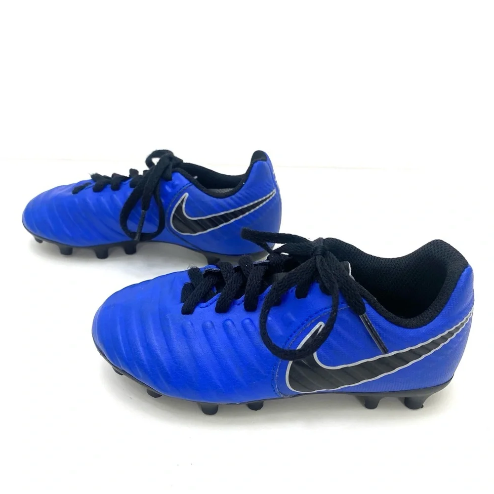 Nike Jr Youth Tiempo Legend 7 Racer Blue/Metallic Silver Soccer Cleats